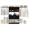 Besiost Set of Two 80"-120"W Closet System with Door and Wooden Drawers - 4 of 4