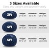 CAVINAS Bean Bag Chair, 5ft Cozy and Stretchable Fabric Lounger, with Easy-Clean Cover, Comfortable Faux Fur Seating, Shredded and Memory Foam - 4 of 4