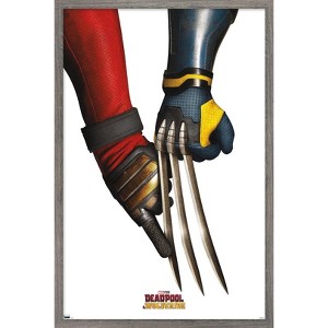 Trends International Marvel Deadpool & Wolverine - Claws Teaser One Sheet Framed Wall Poster Prints - 1 of 4