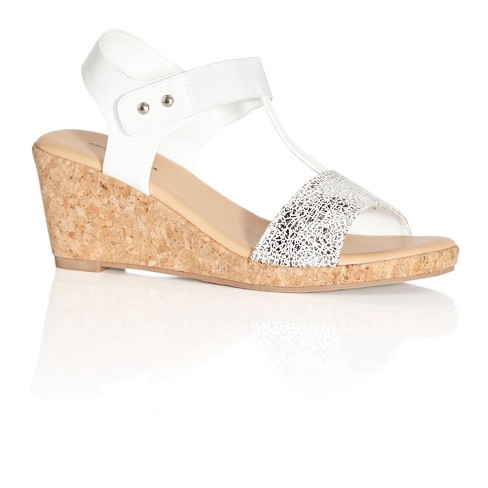 White wedge sandals on sale target