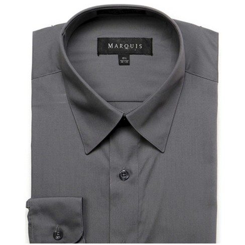 marquis slim fit dress shirt MARQUIS MEN'S SOLID SLIM FIT DRESS SHIRT – Quails main image 0