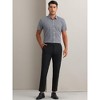 INSPIRE CHIC Men's Cotton Short Sleeve Formal Button Down Regular Fit Plaid Dress Shirts - 2 of 4