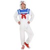 HalloweenCostumes.com Ghostbusters Adult Stay Puft Marshmallow Jumpsuit. - 3 of 4