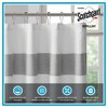 PAGED Waffle Weave Shower Curtain with 3M Water Repellent, Modern Stripe Design Fabric Shower Curtain for Bathroom, 72x72" Bathroom Decor - 2 of 4