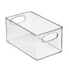 mDesign Plastic Bath Vanity Storage Organizer Bin with Handles, 8 Pack, Clear, USA Made - 3 of 4