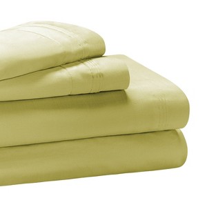 Luxury Cotton 650 Thread Count Solid Deep Pocket Sheet Set by Blue Nile Mills - 1 of 4