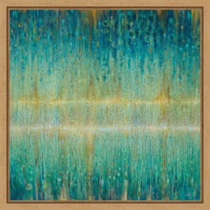 Amanti Art Rain Abstract I by Danhui Nai Framed Canvas Wall Art - 1 of 4