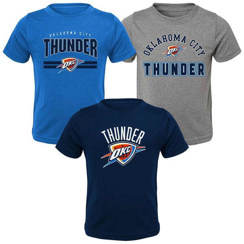NBA Oklahoma City Thunder Toddler Boys&#39; 3pk T-Shirts, 1 of 5