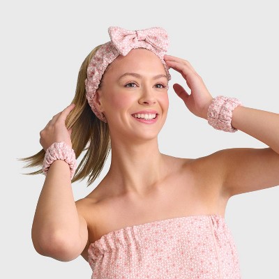 3pc Spa Headband and Wrist Scrunchie Set - Room Essentials™