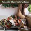 Lomsoe Christmas Throw Blanket, Winter Xmas Holiday Festival Cute Plaid Snowman Santa Gingerbread Blanket for Women Men. - 3 of 4
