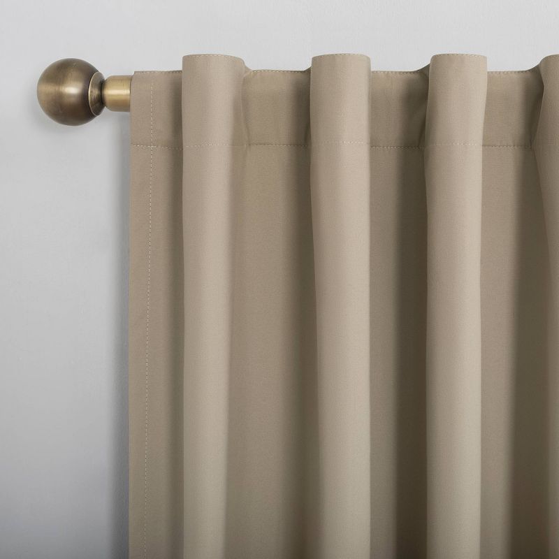 Cyrus Thermal Total Blackout Back Tab Curtain Panel - Sun Zero, 6 of 12