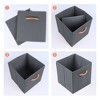 REGALWOVEN Premium Material Collapsible Design Spacious Capacity Versatile Use Storage Bin 11*11*11in 3 Pcs - 3 of 4
