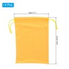 Unique Bargains Microfiber Soft Drawstring Ski Goggle Bags 7.1" x 10.6" 4 Pcs - 2 of 4