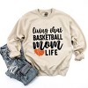 Simply Sage Market Women's Graphic Sweatshirt Basketball Mom Life - 3 of 4