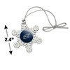 University of Akron Primary Metal Snowflake Christmas Tree Holiday Ornament - 3 of 3