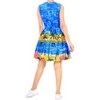 HAPPY BAY Women's Summer Loose Swimwear Bathing Suit Vacation Beachwear Mini Dress Wrap Cover Ups 0-2 Blue Floral - 3 of 4