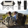 Gulches Oversized Outdoor Camping Recliner Chair - Heavy Duty Folding Design with Armrests, Cup Holder & Carrying Bag - 4 of 4