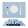 Unique Bargains Waterproof Reversible Vinyl Faux Leather Placemats 19 x 13 Inches 6 Pcs - 3 of 4