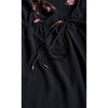 Women's Plus Size Romance Border Dress - black | CITY CHIC - 3 of 4
