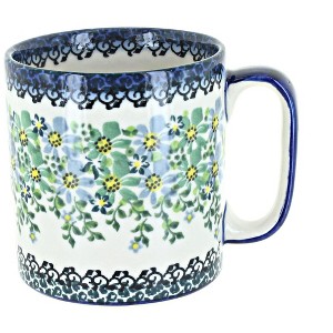 Blue Rose Polish Pottery K05 Galia Plain Coffee Mug - 1 of 1