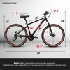 RISOKEYS Mountain Bike,27.5 Inch Adults Bike Dual Full Suspension,Durable High Carbon Steel Frame,21-Speed Gear System for Commuting,Outdoor - 3 of 4