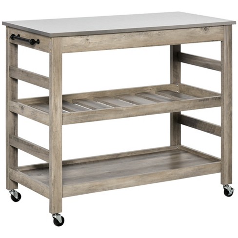 Seville Classics Stainless Steel Kitchen Cart