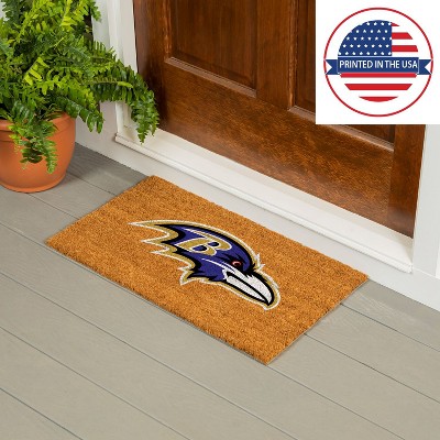 Baltimore Ravens Natural Coir Outdoor Doormat 28 x 16 Inches