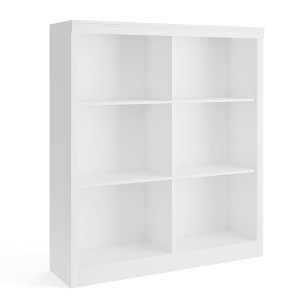 6 Cube Storage Bookshelf, 53" Tall Bookcase with Anti-Tip Design, Modern Freestanding Organizer Shelf - 1 of 4