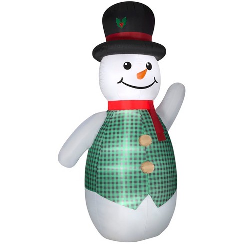 Gemmy Christmas Airblown Inflatable Dapper Snowman Giant, Tall