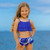 Girls' Ruffle Bikini Set with Tropical Print - Cupshe - 3 of 4