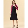 INSPIRE CHIC Women's Elegant Sheer Floral Lace Crop Bolero Shrug - 3 of 4