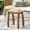 ORRD Natural Stained Acacia Wood Accent Side Table - Weather-Resistant for Indoors & Outdoors - 3 of 4