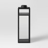 16" x 7" Decorative Metal Lantern Candle Holder Matte Black - Threshold™ - image 3 of 4