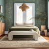 Lily 60" Boucle Look Large Bedroom Waterfall Upholstered Bench-Maison Boucle - 2 of 4