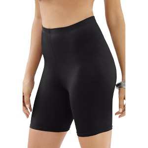 Swim 365 Women's Plus Size High-Waist Swim Bike Short - 1 of 4