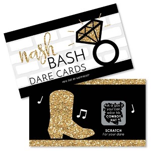 Big Dot of Happiness Nash Bash - Nashville Bachelorette Party Game Scratch Off Dare Cards - 22 Count - 1 of 4