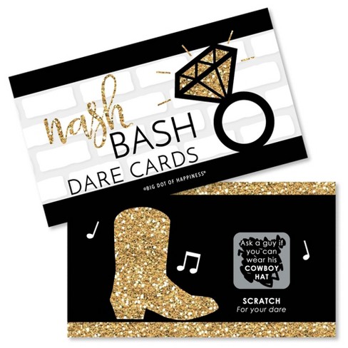 Big Dot of Happiness Nash Bash - Nashville Bachelorette Party Game Scratch Off Dare Cards - 22 Count - image 1 of 4