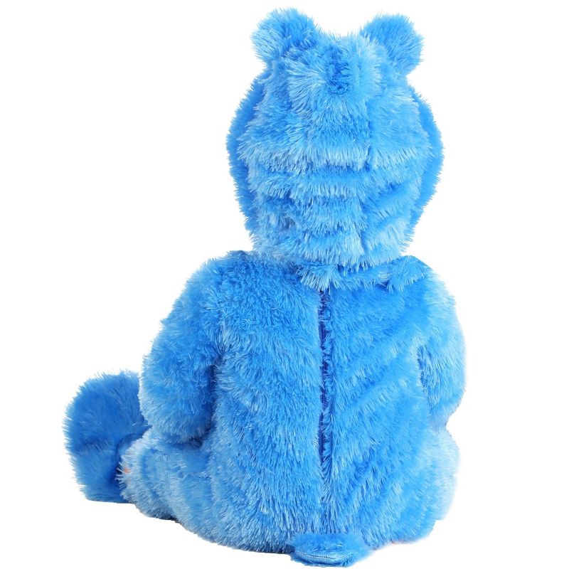 HalloweenCostumes.com Care Bears Grumpy Bear Costume for Infants, Blue Bear One-piece for Babies, Fuzzy Bear Jumpsuit for Halloween., 2 of 5
