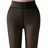 Anna-Kaci Women's Bare-Legs Fleece Lined Thickened Pantyhose with Skin-Transparent Finish and Soft Stretch High Waist Design - 3 of 4