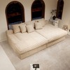 118.1"66.9" Plush Corduroy 2-Piece Modular Sectional Sofa with No Assembly Required and Comfortable Chaise Lounge - 3 of 4