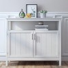 Sideboard Buffet Storage Console Side Tables 2 Doors & 1 Open Storage Shelf Sideboard Buffet for Living Room Dining Room - 3 of 4