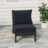WestinTrends  Avalon Outdoor HDPE Deep Seating Modular Armless Patio Chair with Patio Cushions - 2 of 4