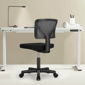 Grungis Office Chair with Thick Foam Cushion,Mesh Armless Desk Chair Low-Back Computer Chair for Adult,Student - 1 of 4