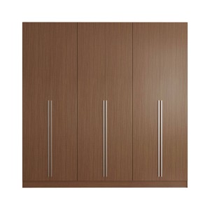 Eldridge Freestanding Wardrobe Maple Cream - Manhattan Comfort: 6-Door Bedroom Storage, Chrome Handles - 1 of 4