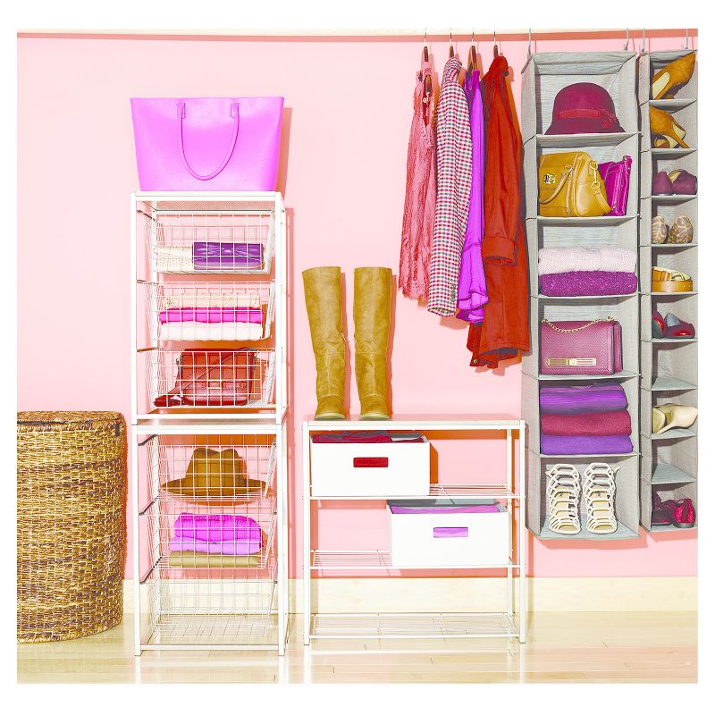 6 Shelf Hanging Closet Organizer Gray - Room Essentials&#8482;, 4 of 5