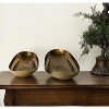 HomeRoots Set of Two Gold Metal Decorative Bowl - 2 of 4