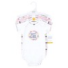 Hudson Baby Infant Girl Cotton Bodysuits, Happy Girl - 2 of 4