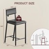 Dining Chairs Set of 4 Upholstered PU Dining Chairs Curved Backrest, Modern Dining Room Chairs Kitchen Chairs - 2 of 4