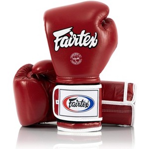 Fairtex BGV9 Mexican Style Red White Muay Thai Boxing Glove - Heavy Hitter - 1 of 4