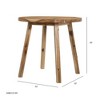 VYNXARIA 32x30" Round Dining Table, Solid Wood - 2 of 4